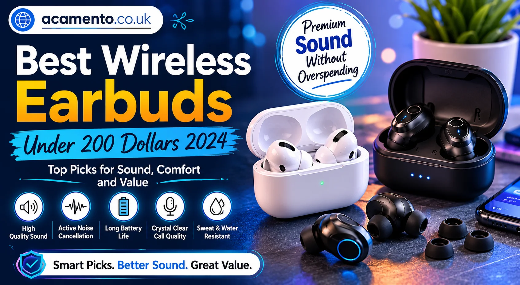 best wireless earbuds under 200 dollars 2024